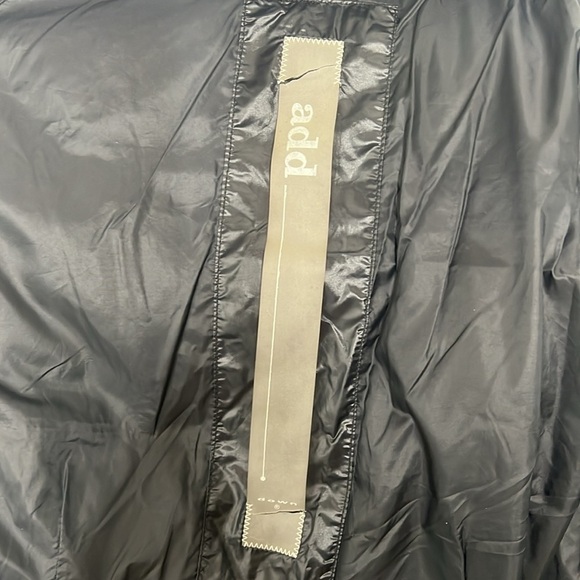 add Down Sz 6 Puffer Zip Belted Black Coat - Picture 11 of 16